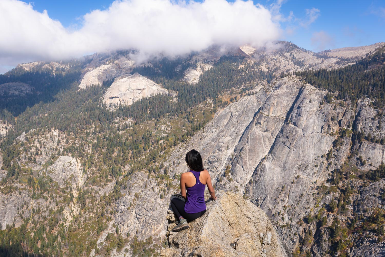 Views out on the Lakes Trail near the Watchtower in CA