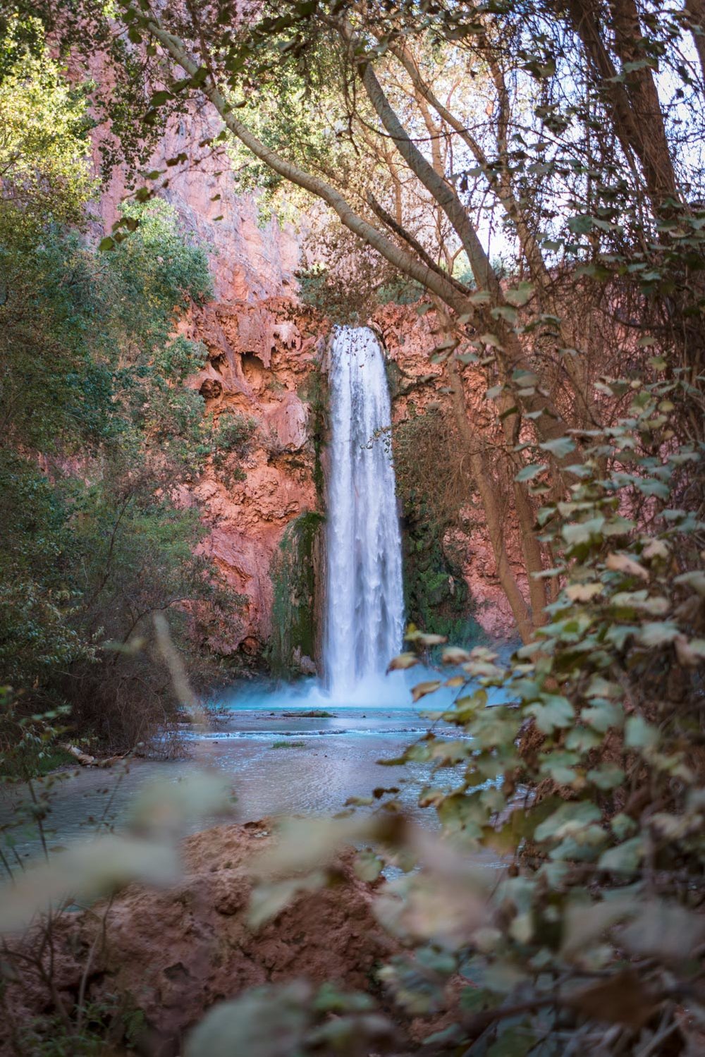 A view of thunderous Mooney Falls