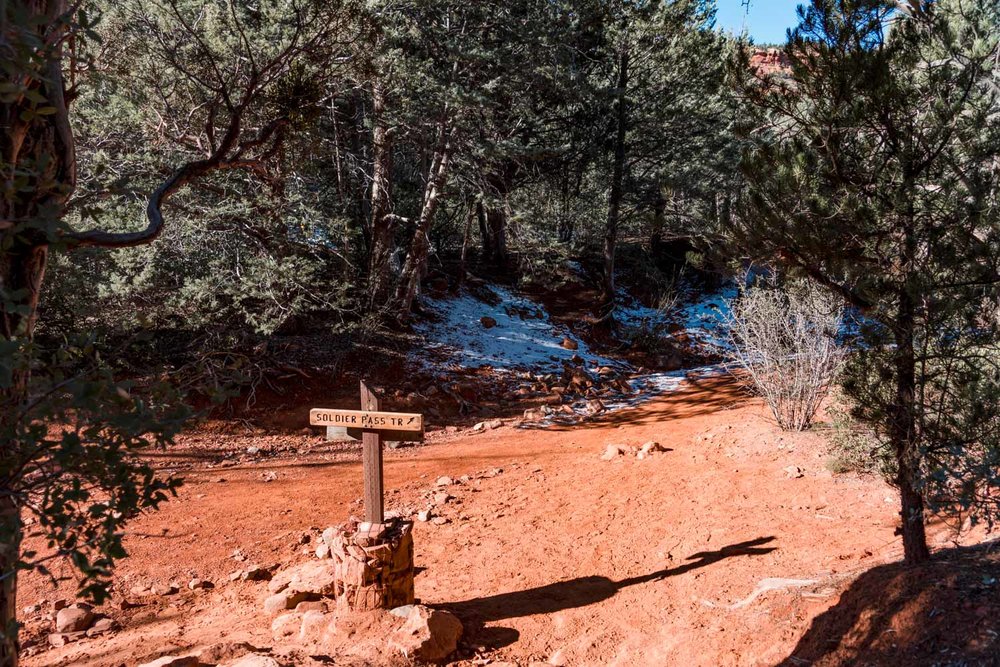 A Soldier Pass trail sign 