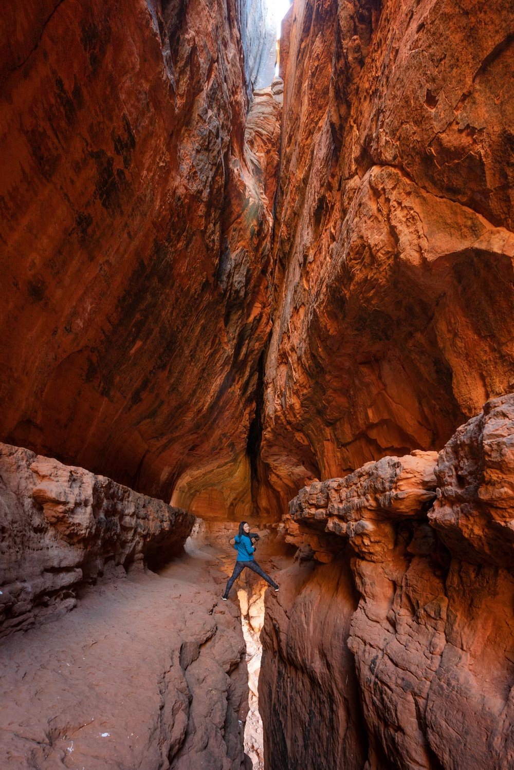 Exploring the Soldier Pass cave in Sedona, AZ