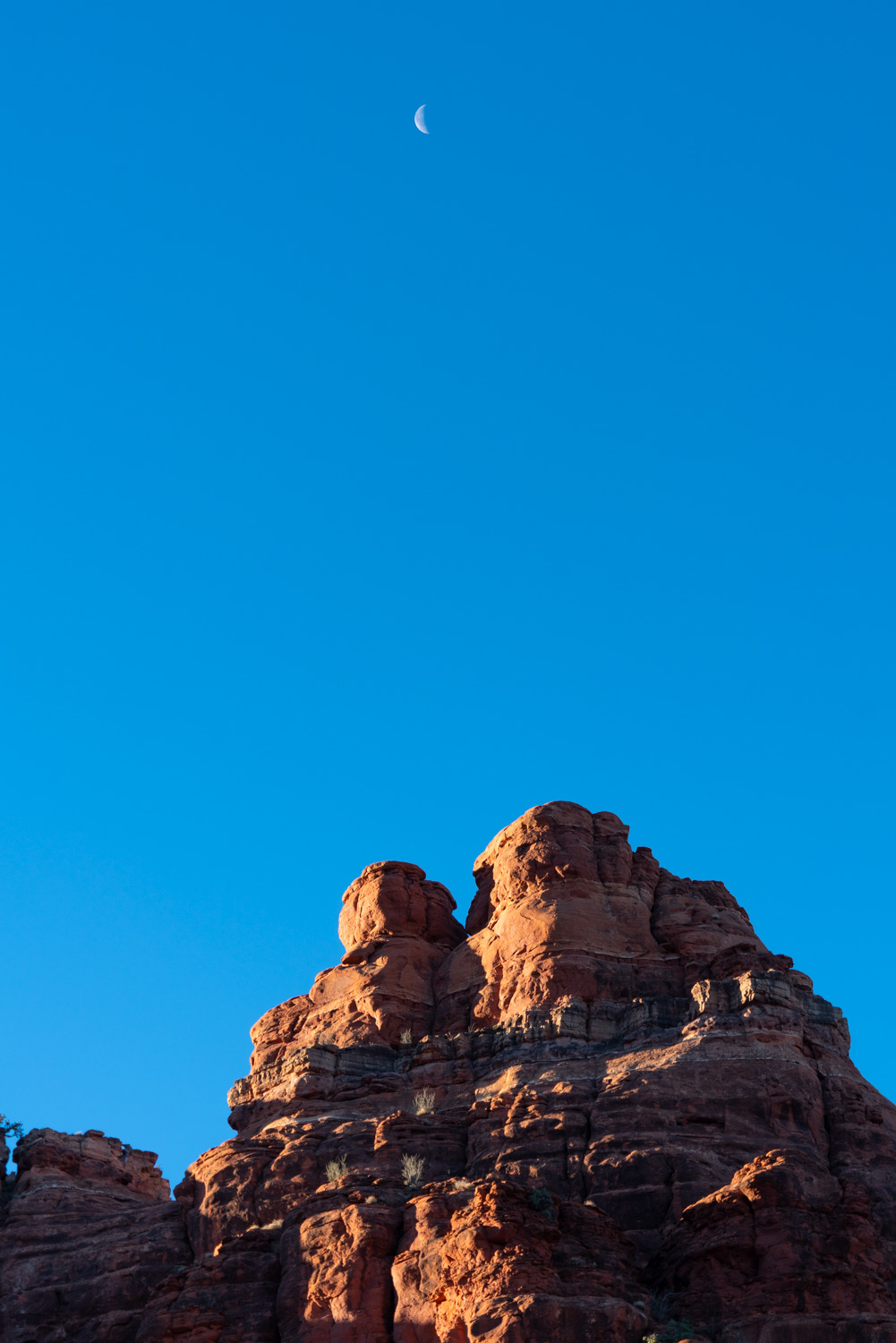 Hiking Bell Rock at sunrise in Sedona