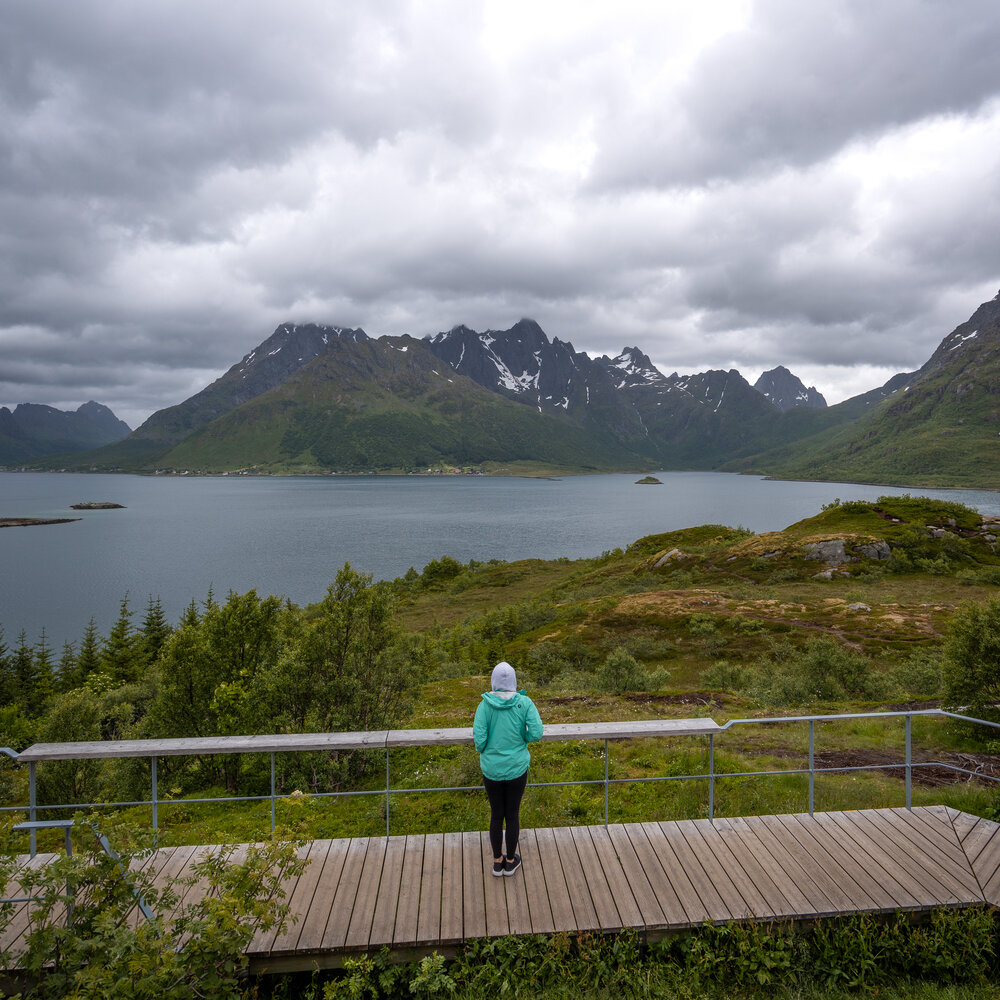 Austnesfjorden picnic area - the perfect road trip rest stop