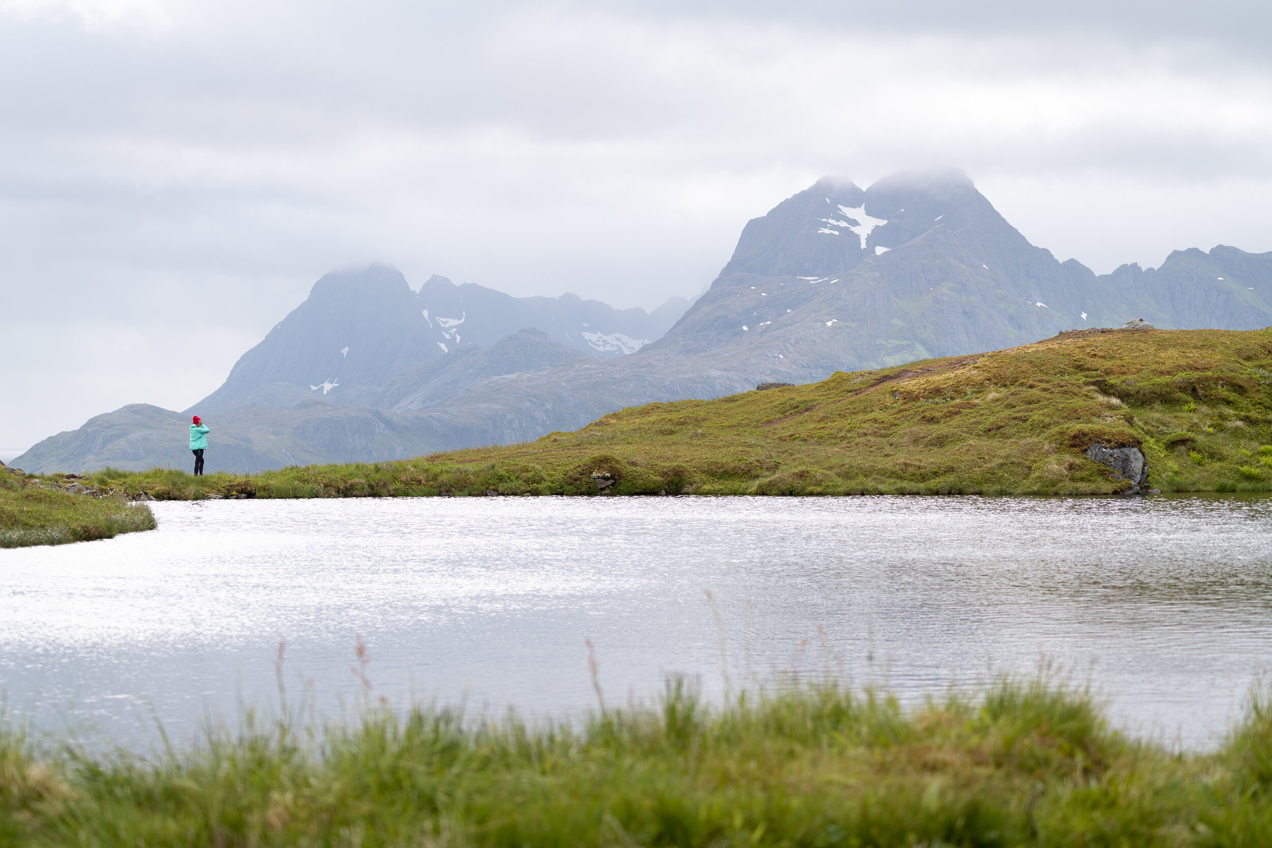 Hiking Ryten in Lofoten, Norway