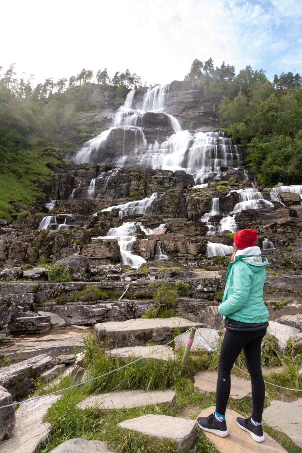 Voss Waterfall near Bergen, Norway