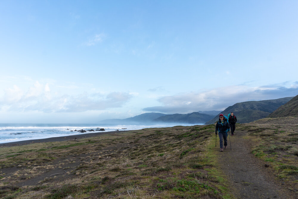 Camp sites Lost Coast Trail