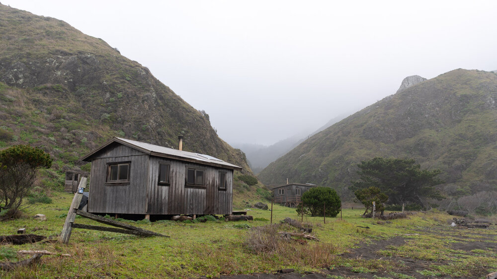 Houses on the Lost Coast in Northern California