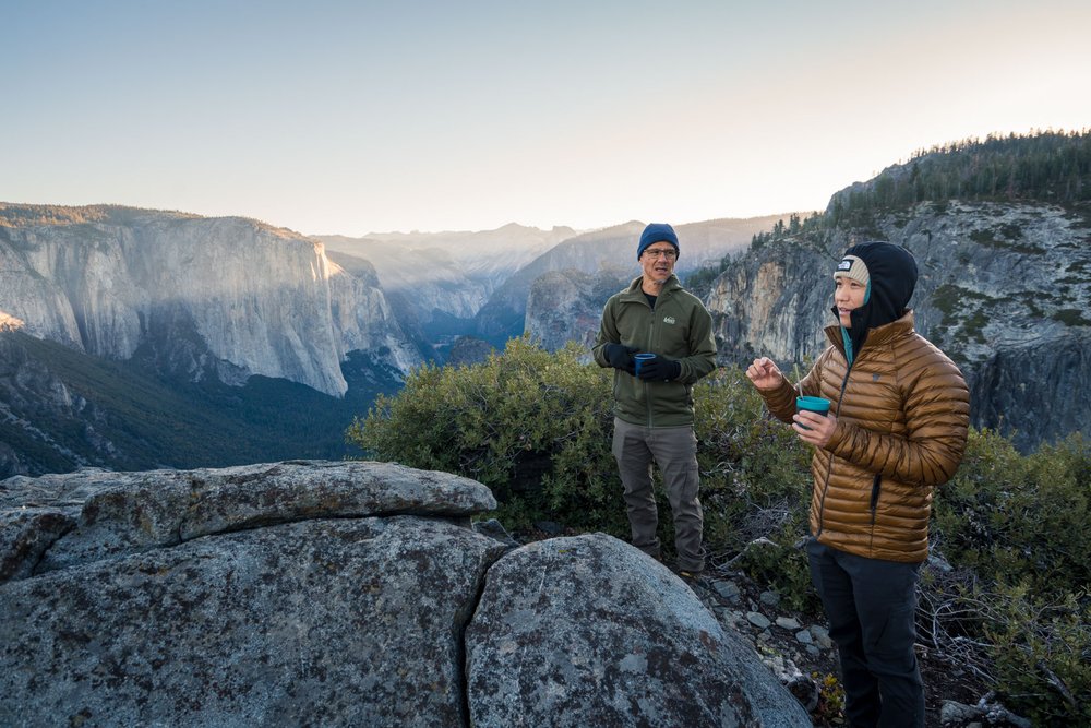 Breakfast while backpacking to Old Inspiration Point