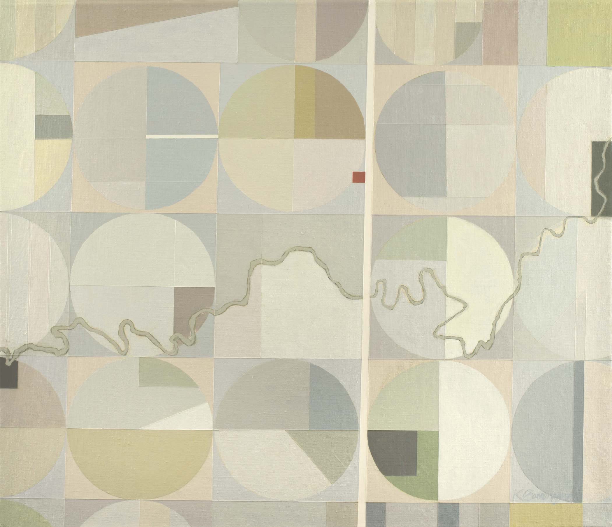 Ong, acrylic on linen, 26” x 30” (SOLD)