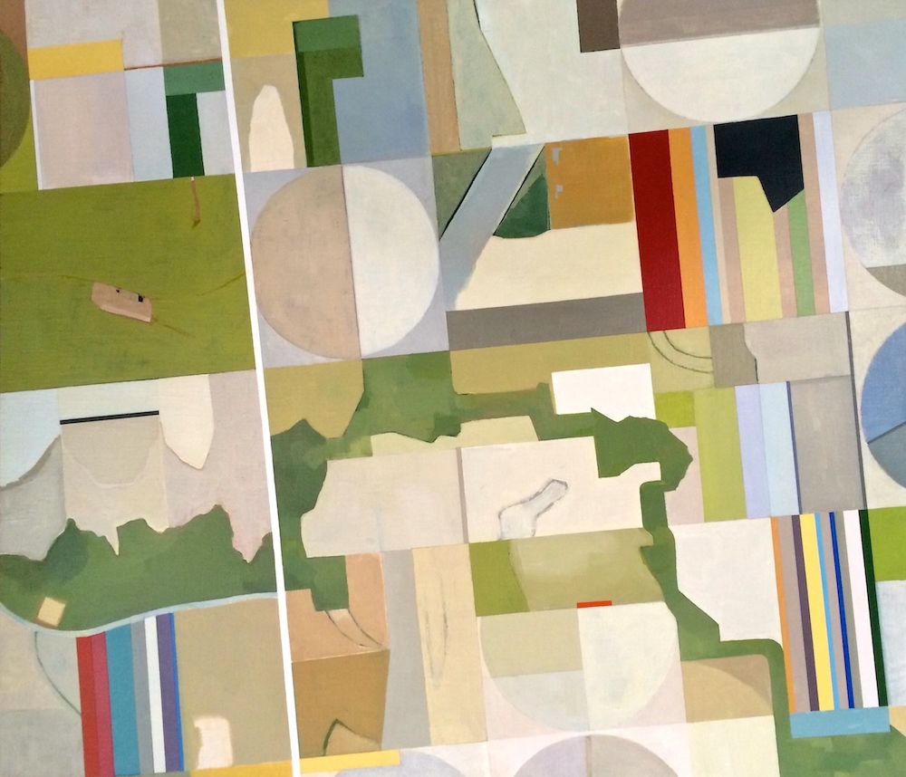 Surprise, acrylic on linen, 26” x 30” (SOLD)