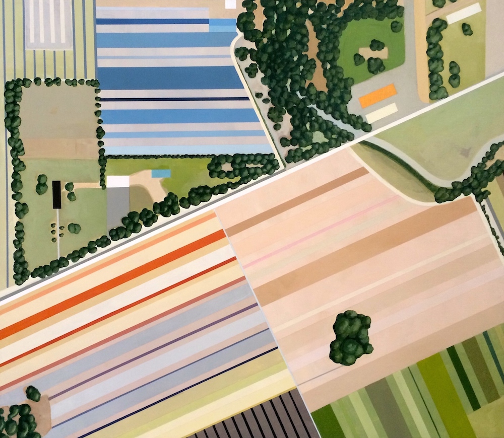 Terra Firma, acrylic on linen, 26” x 30” (SOLD)