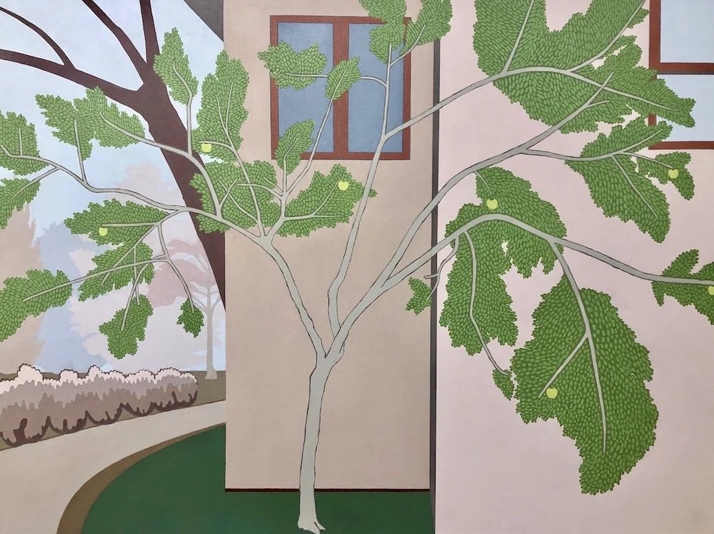 Apple Tree, acrylic on linen, 36X48 inches (SOLD)