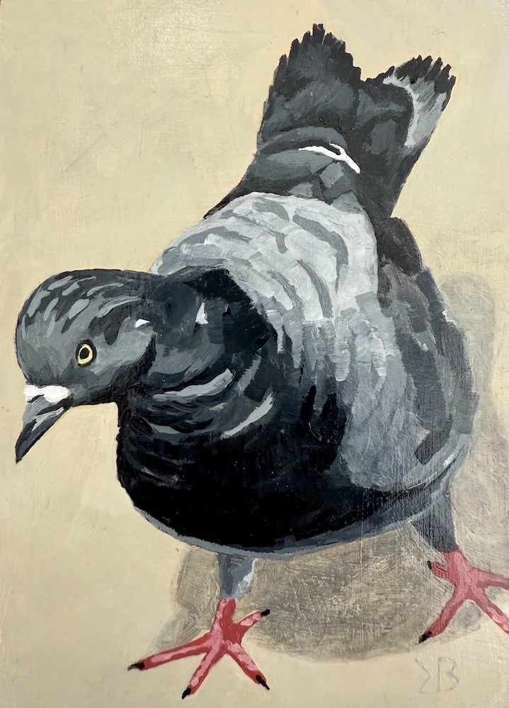 Babe, acrylic on panel, 7x5 inches (SOLD)