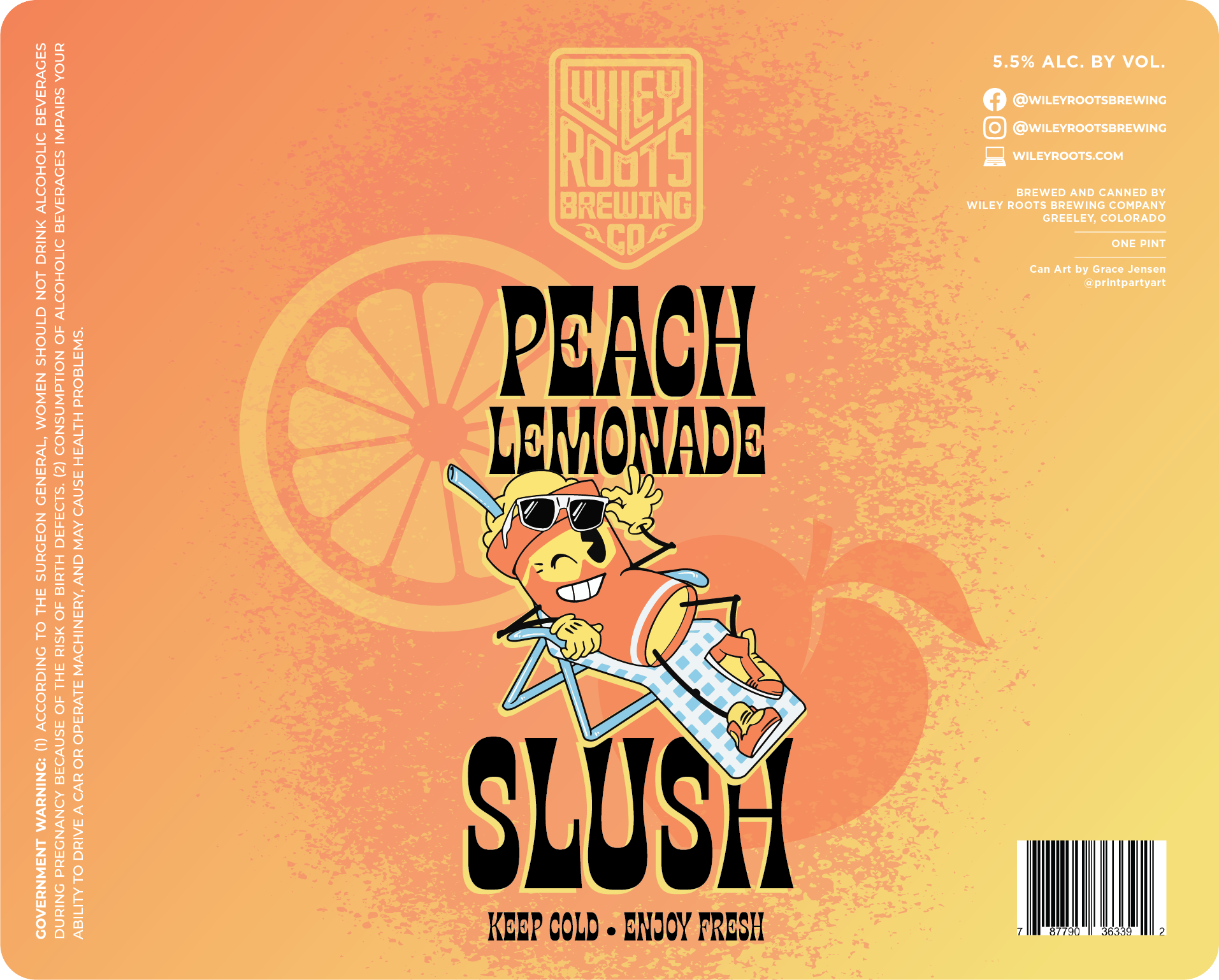 Peach Lemonade Slush