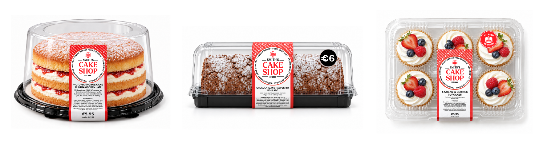 Smiths Cake Shop branded packaging range