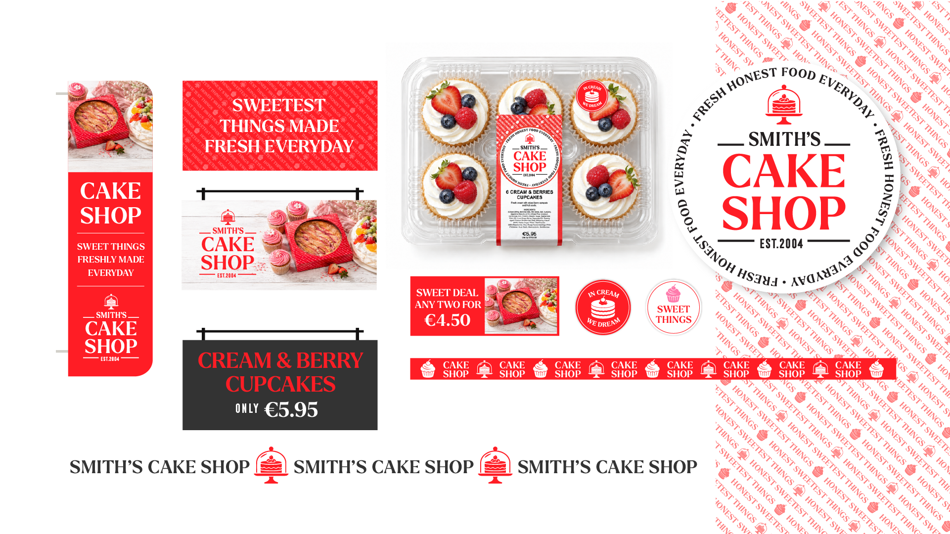 Smiths Cake Shop retail brand identity