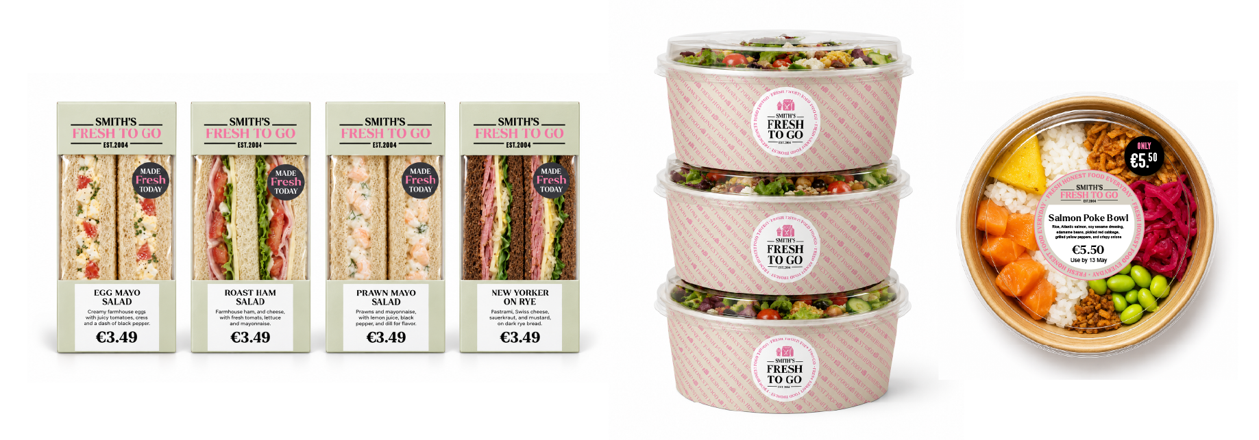 Smiths Fresh to Go food packaging design