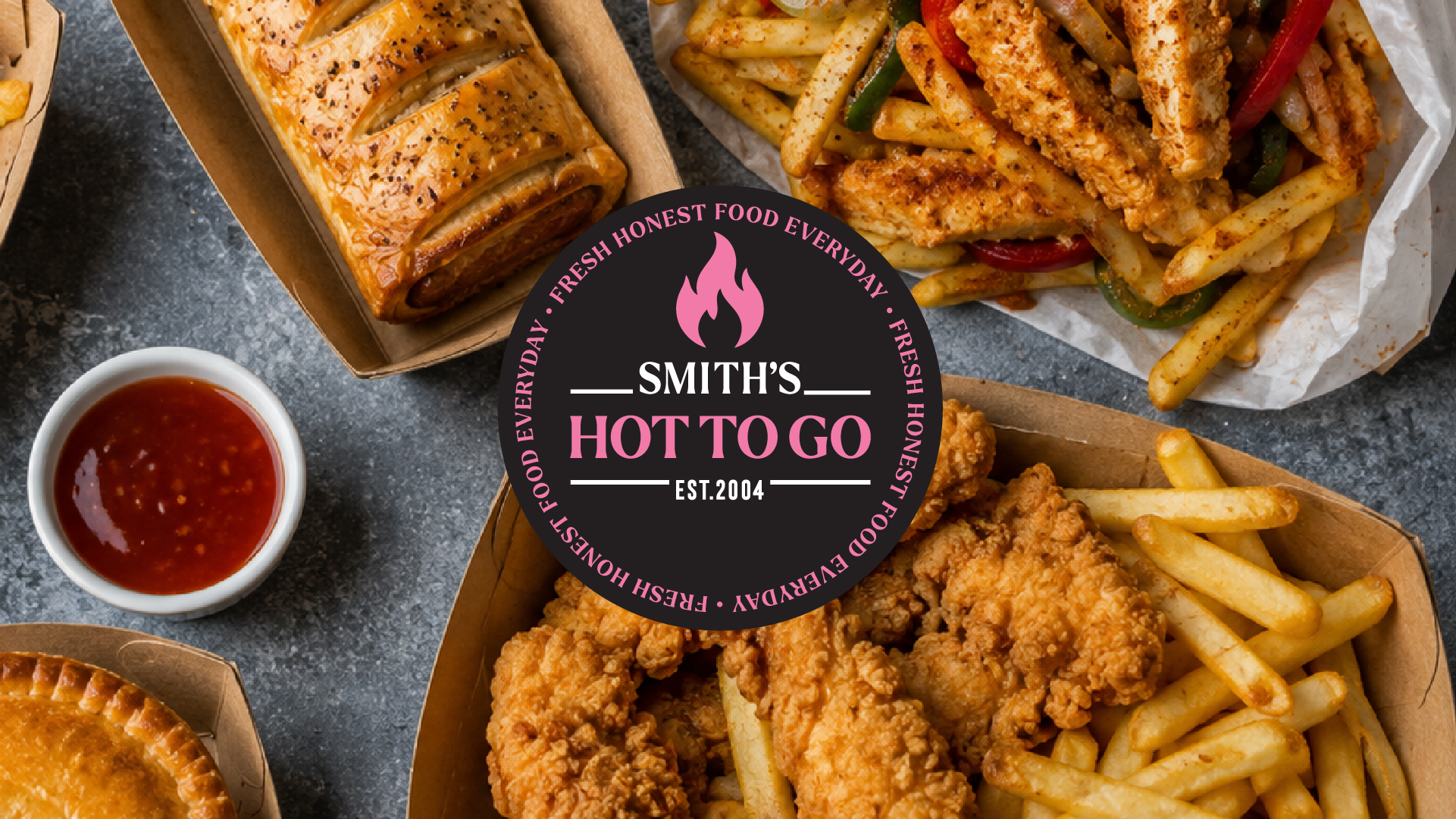 Hot food photography for Smiths Hot to Go