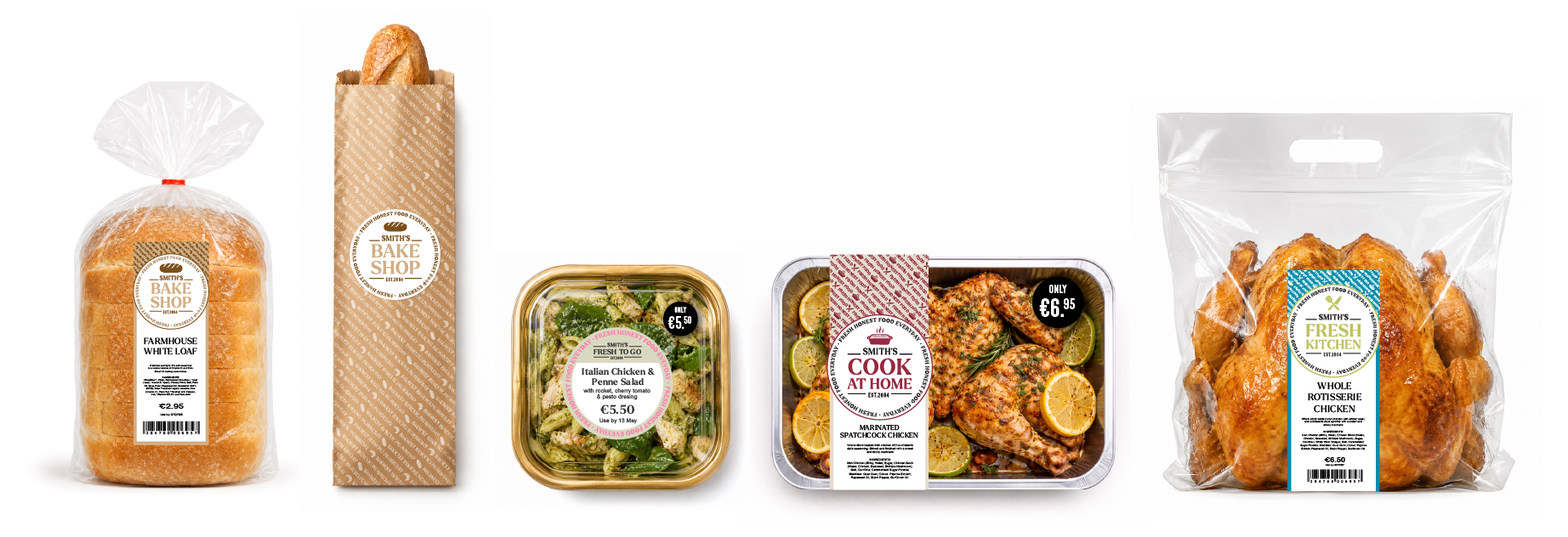 Smiths SuperValu branded food packaging range