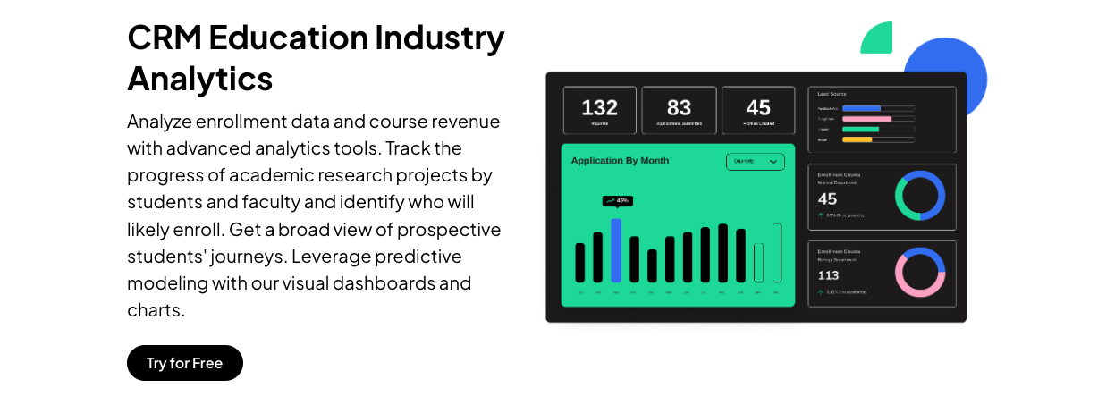 Fireberry CRM Education UI Design by LMPP Studio