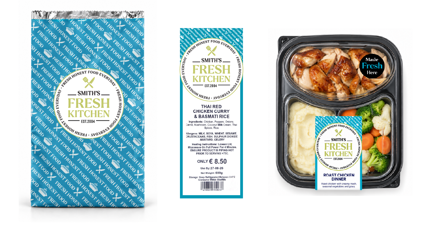 Smiths Fresh Kitchen branded food packaging