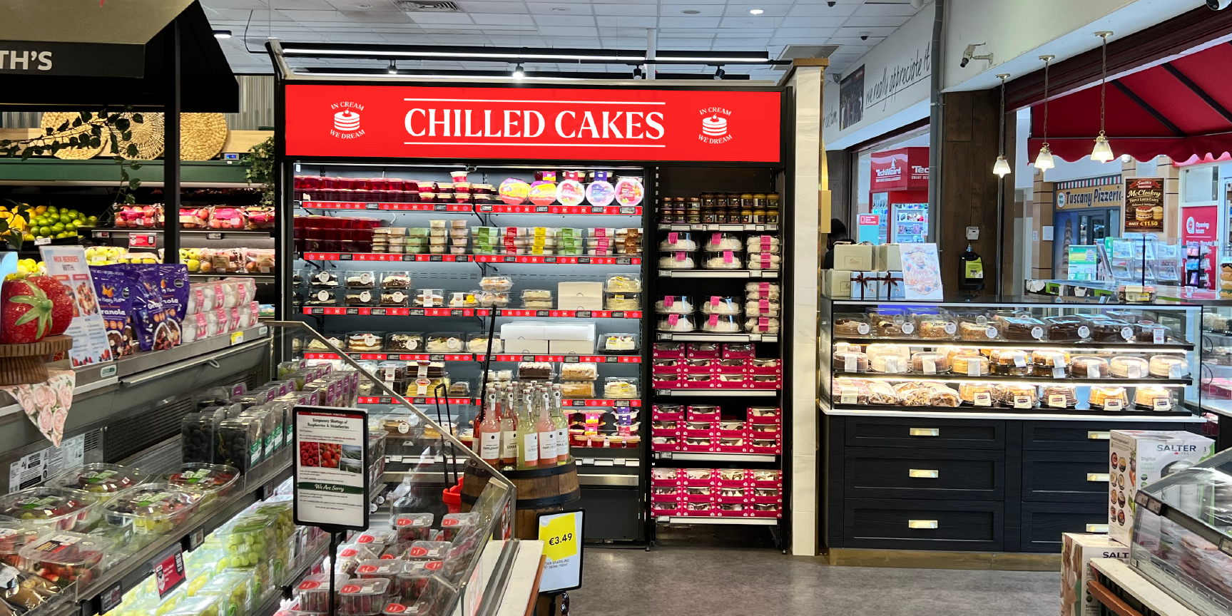 Smiths Cake Shop in-store branding