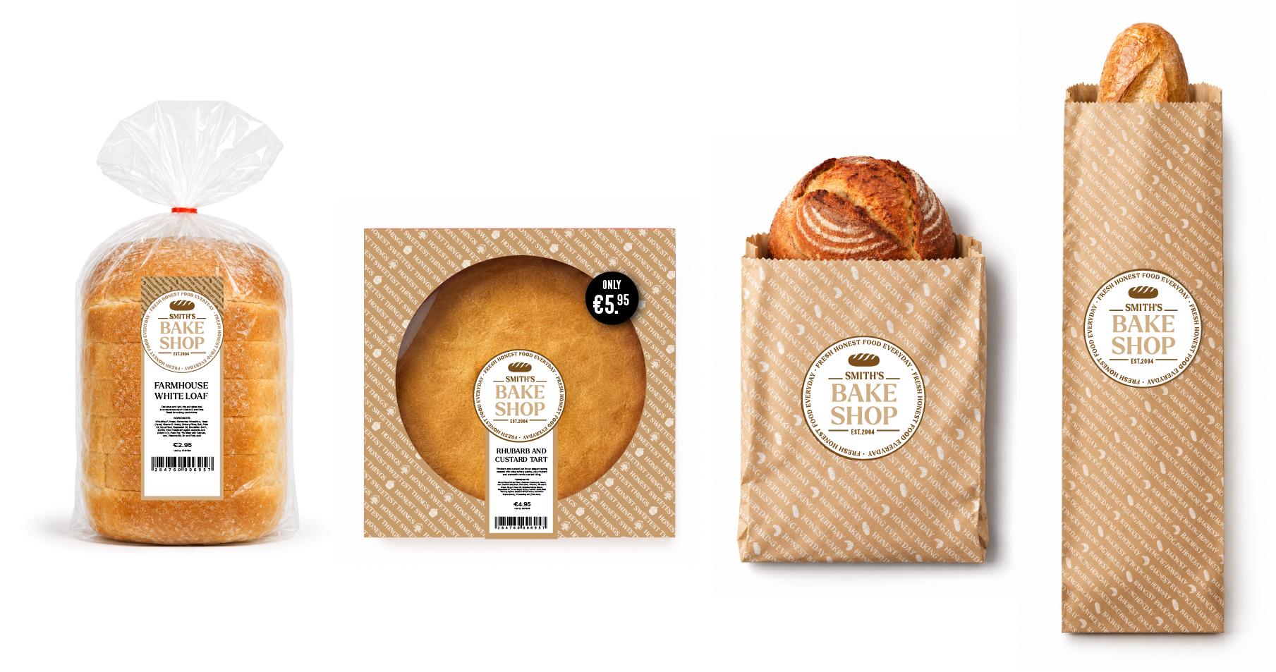 Smiths Bake Shop bakery packaging design