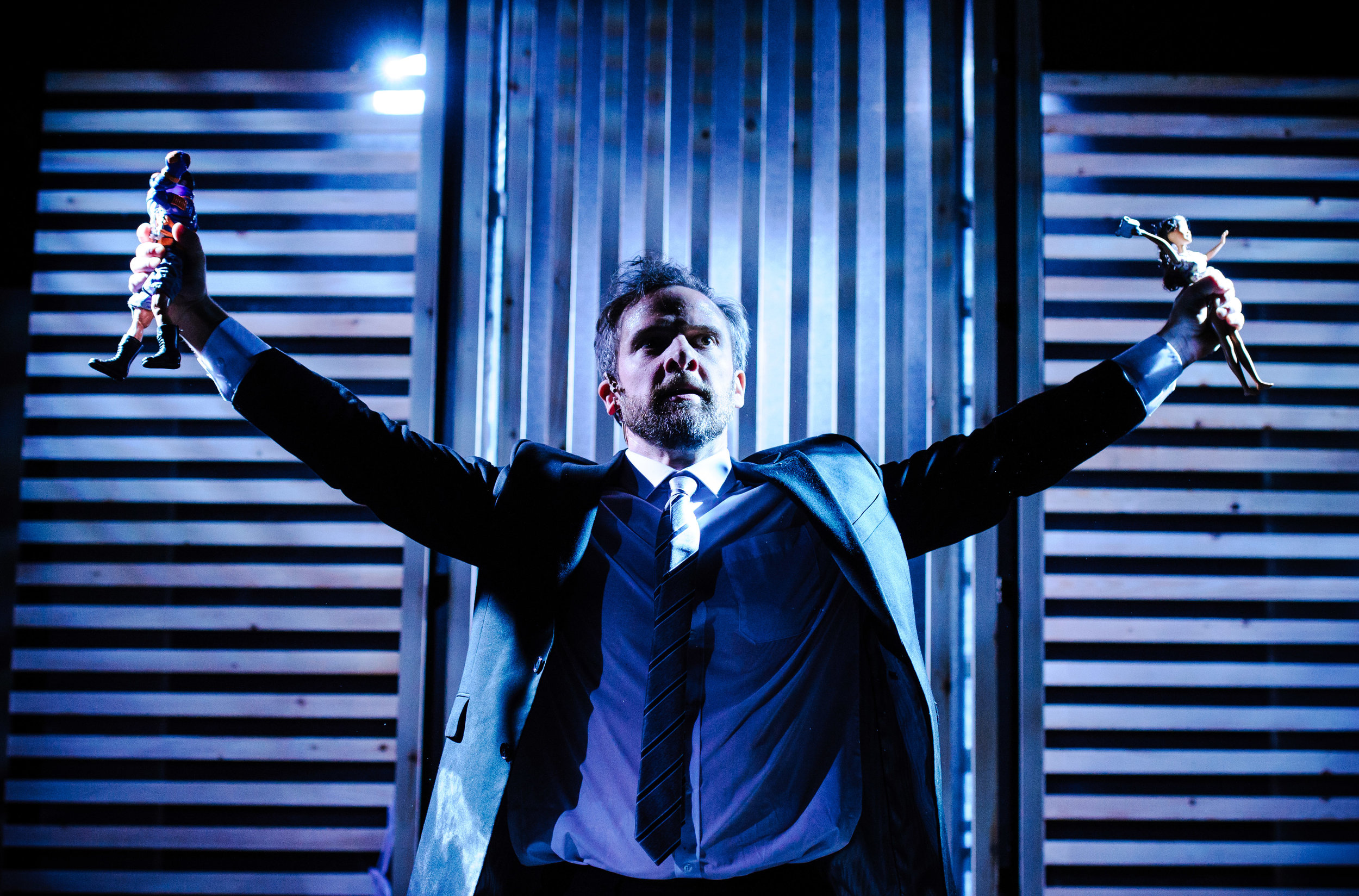 Michael Rouse in Superhero at Southwark Playhouse. Credit Alex Brenner (3).jpg