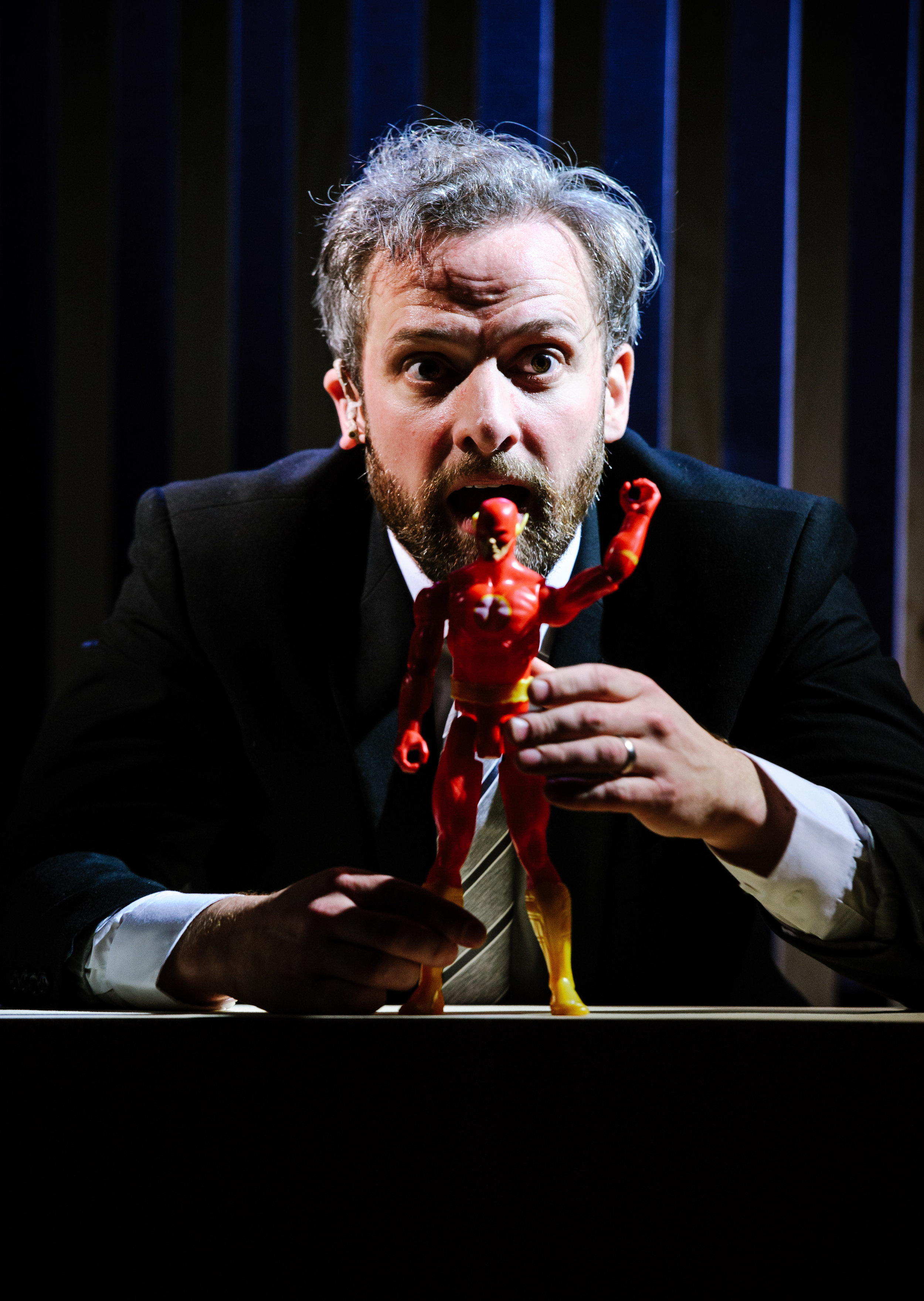 Michael Rouse in Superhero at Southwark Playhouse. Credit Alex Brenner (2).jpg