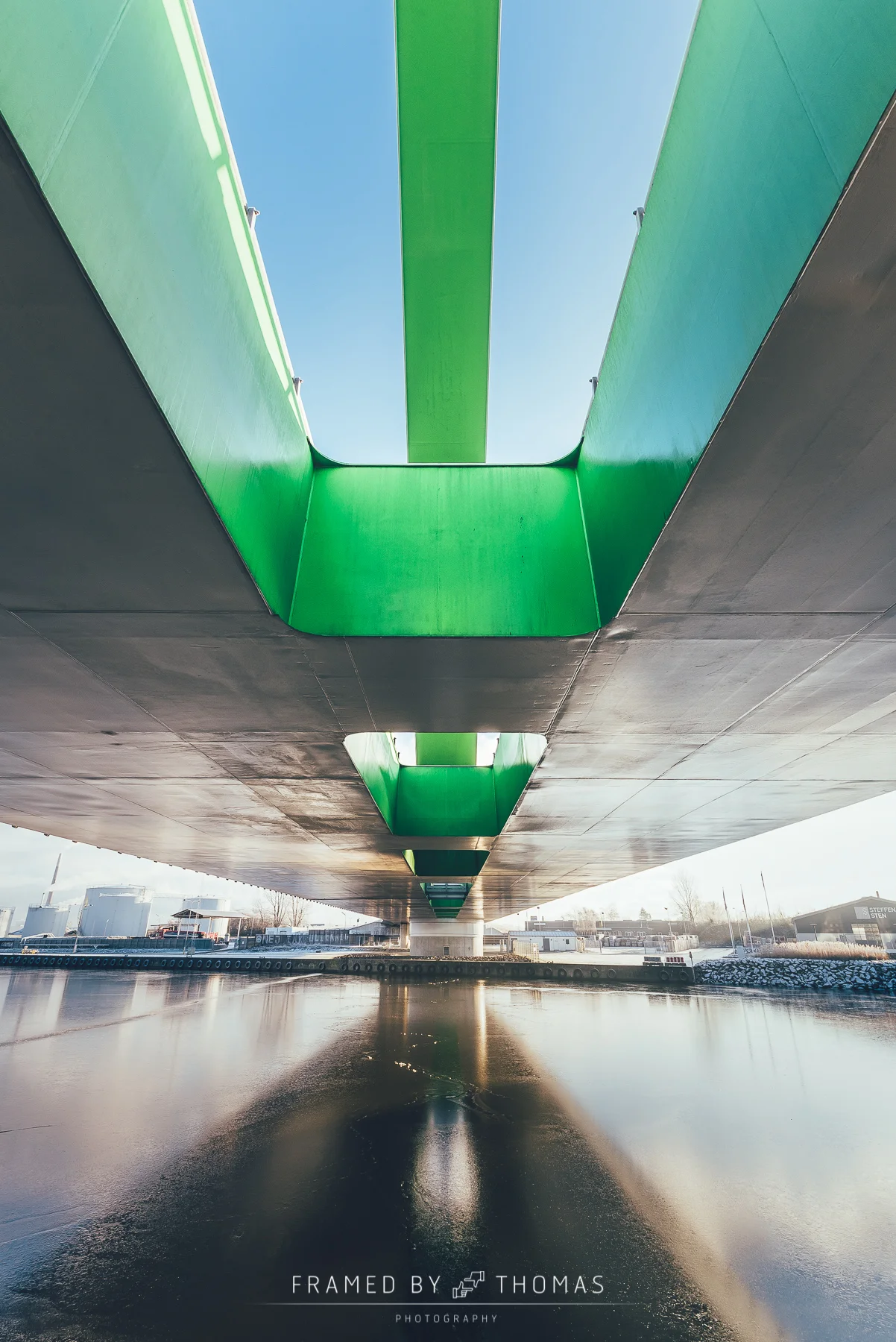 Odins bro (Odins bridge) in Odense, Denmark