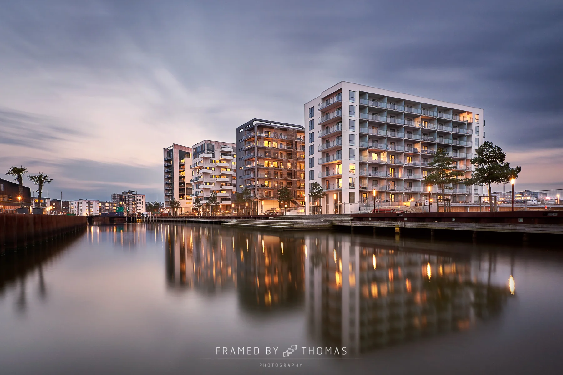 City complex at Odense harbour, Denmark