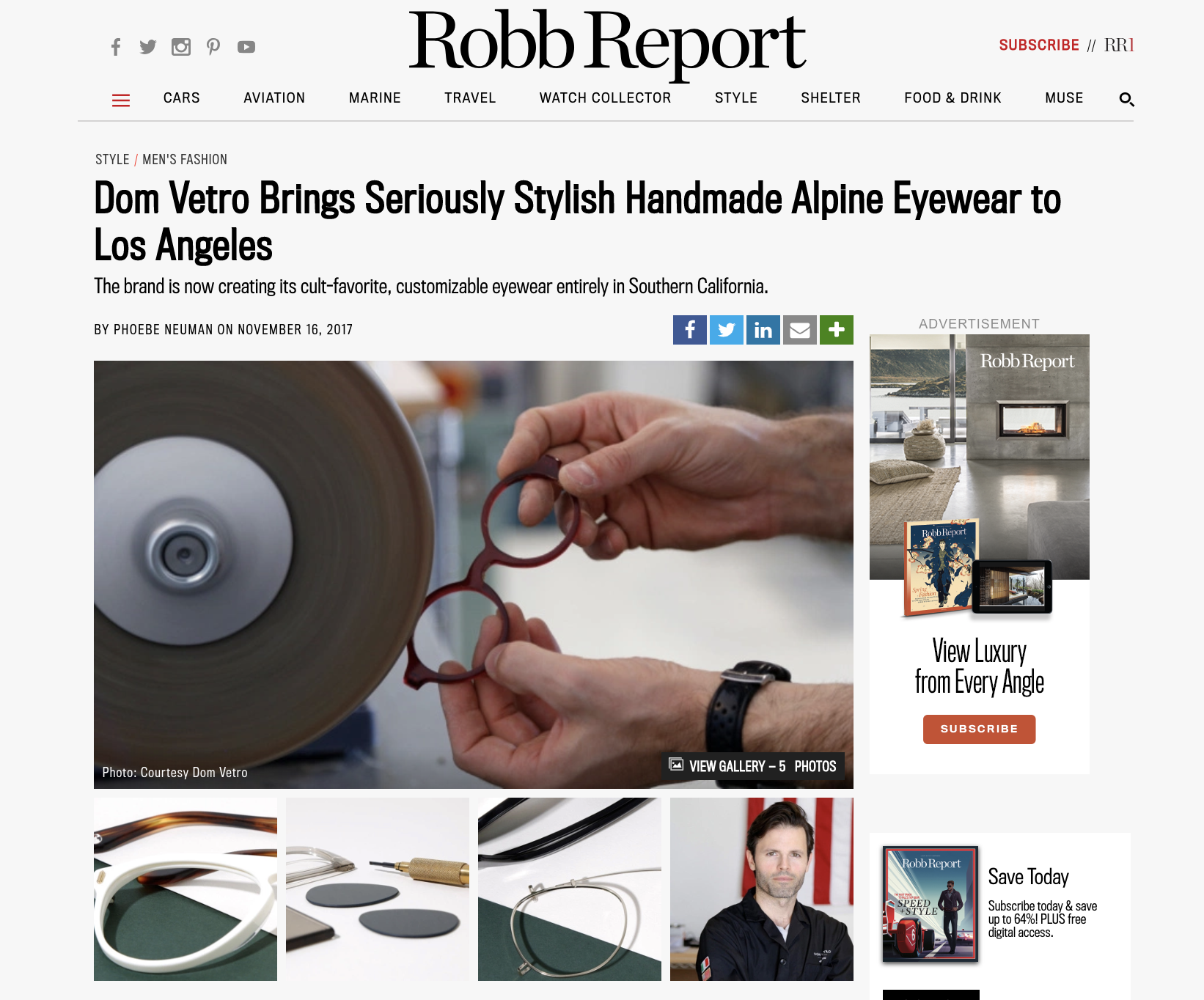 Robb Report Fashion