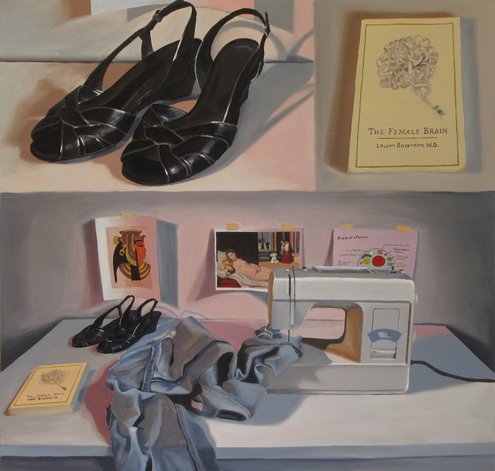 Deciphering the Opposite Sex Oil on panel