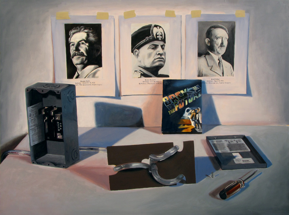   Preventing World War II  Oil on panel 