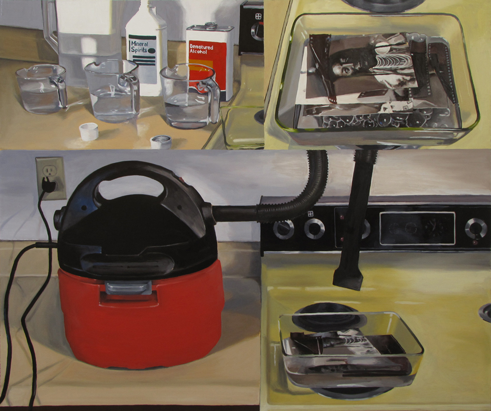Extracting Spirits from Photographs of Native Americans Oil on panel