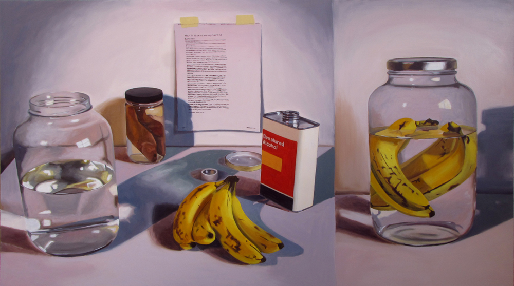   Banana Preservation  Oil on panel 