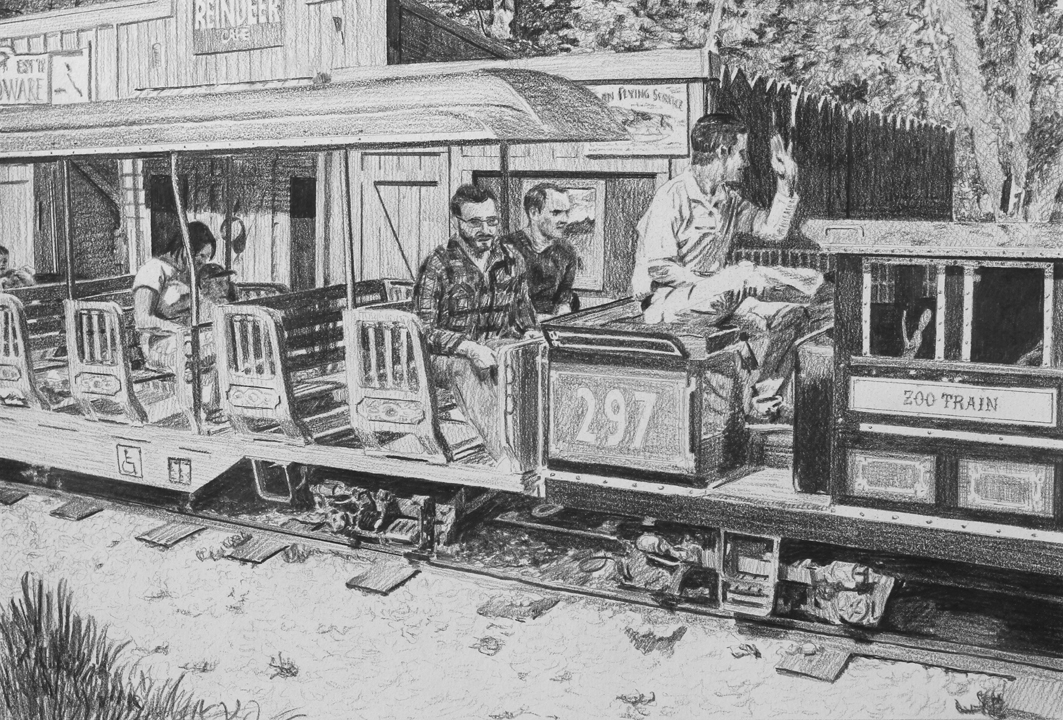   Zoo Train  Ep 4 Scene 7.2 Graphite on paper 