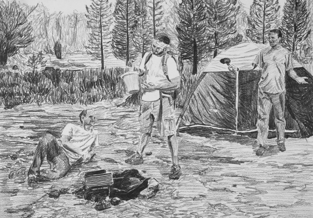   Going Camping  Ep 3 Scene 3 Graphite on paper 