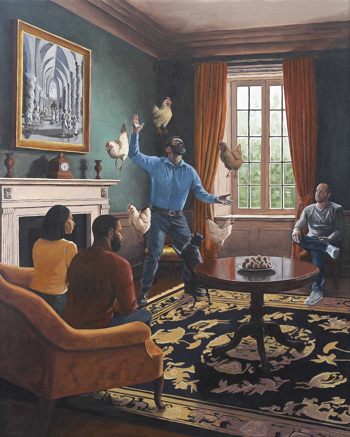   The Show  32”x40” Oil on canvas 