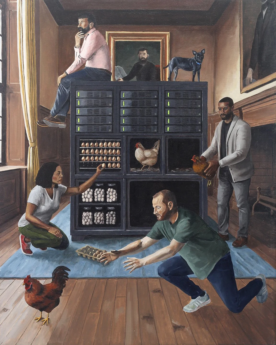   The Supercomputer  32”x40” Oil on canvas 