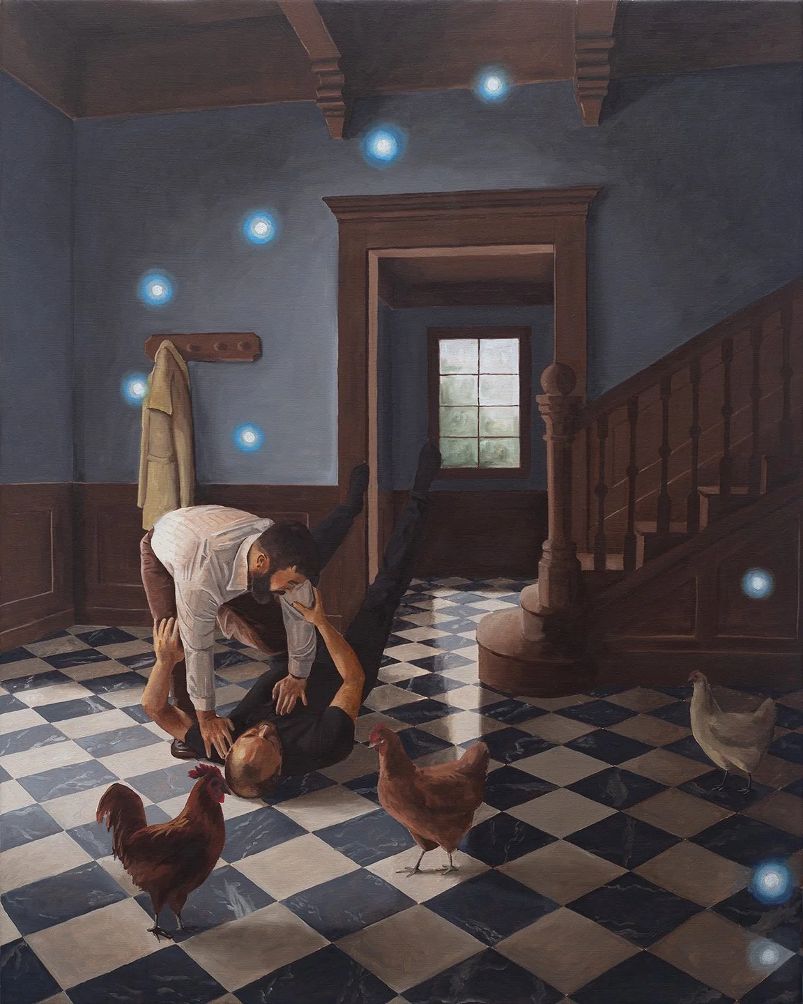   The Battle  32”x40” Oil on canvas 