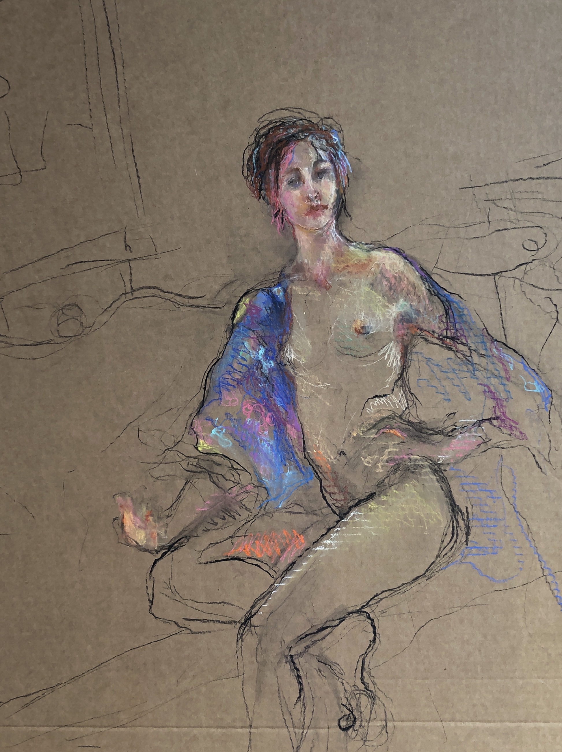 Woman with Blue Robe