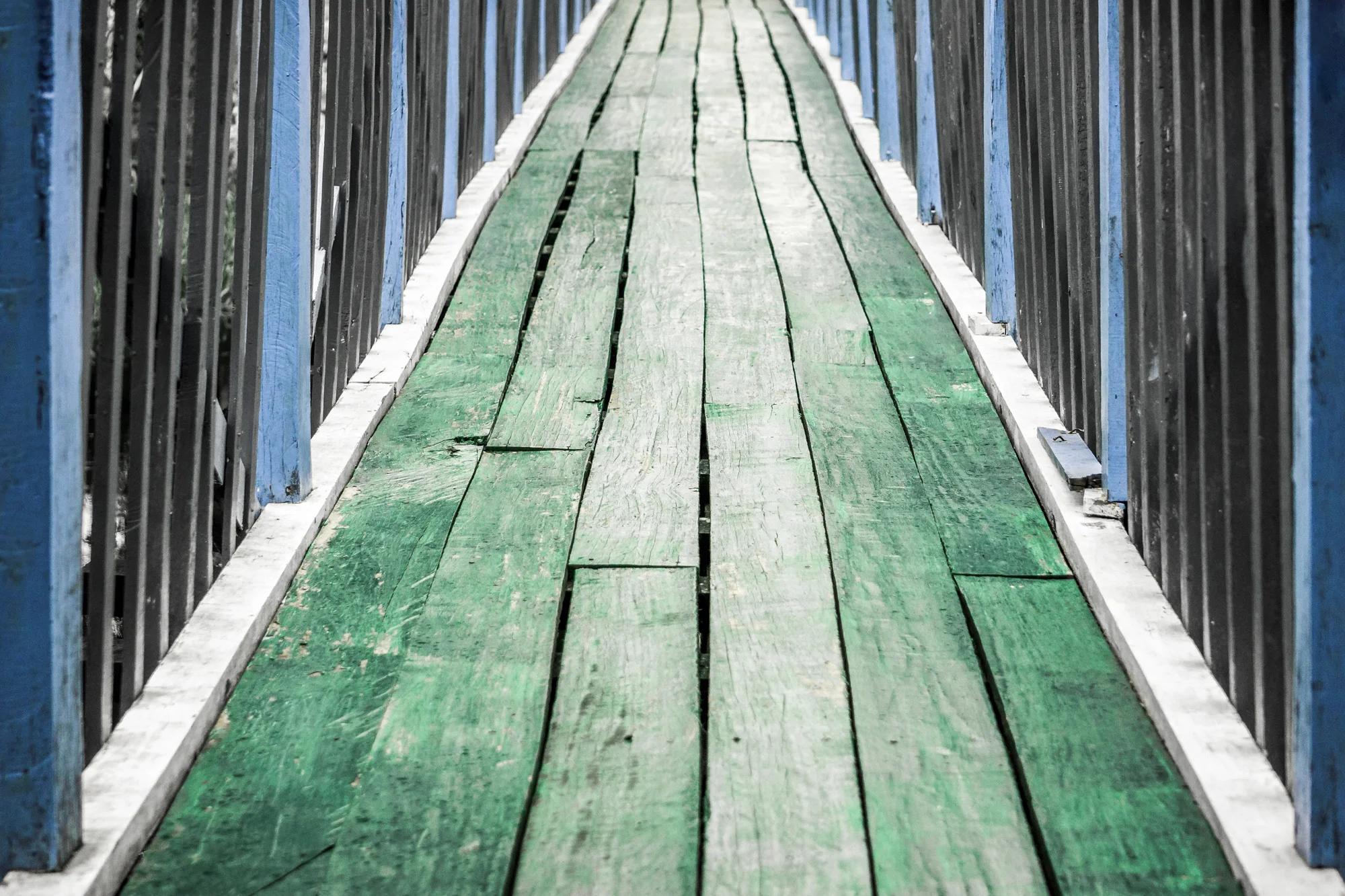Myanmar - Wooden bridge