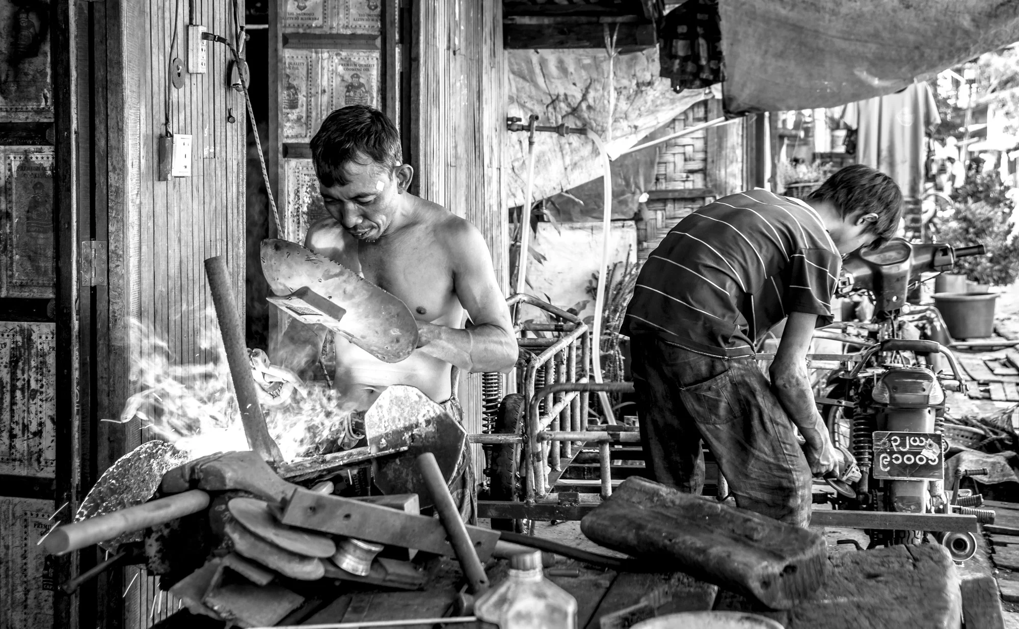 Myanmar - Street Welding