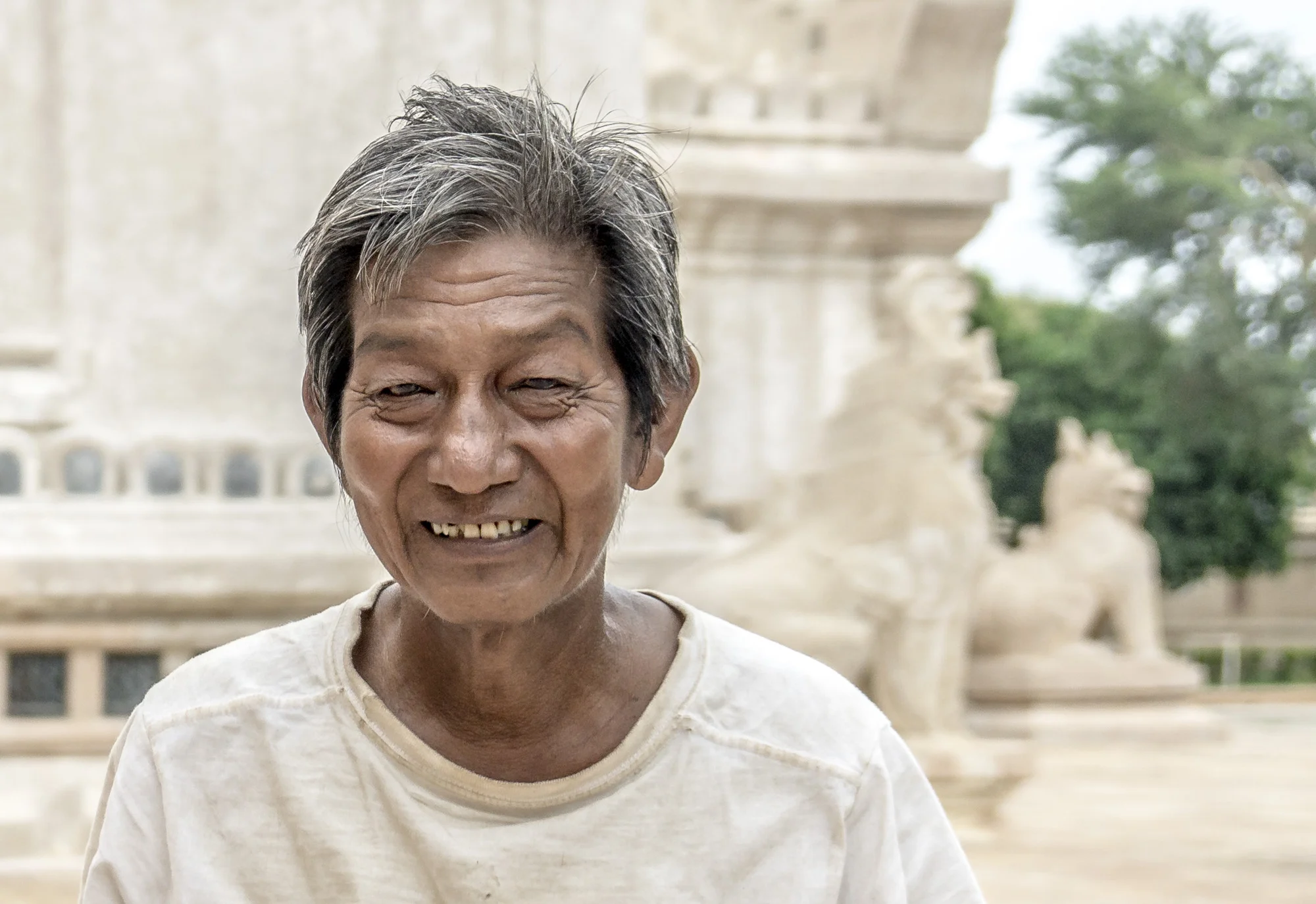 Myanmar - Bagan - Monki from Ananda Temple