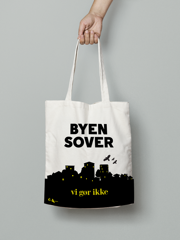 Grafik og slogan til Natteravnene