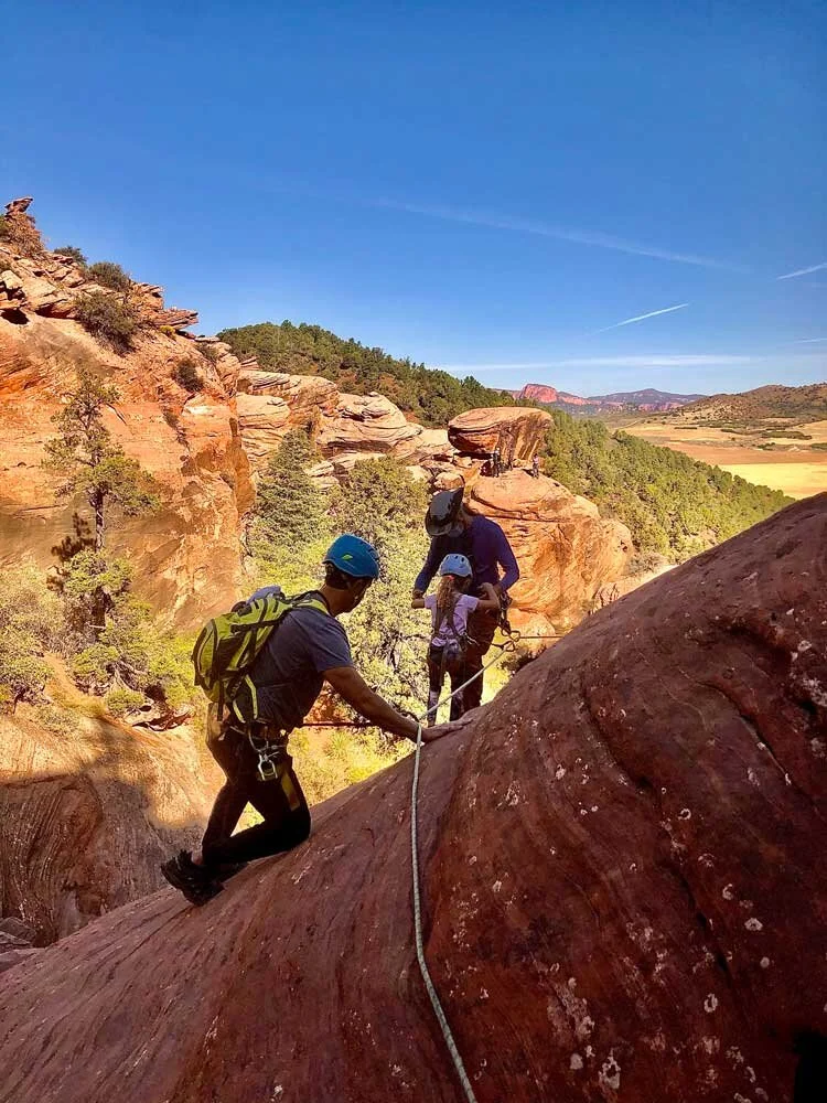 Half-day canyoneering includes 2 - 6 rappels