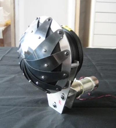  Mechanical detail, aperture closed.       