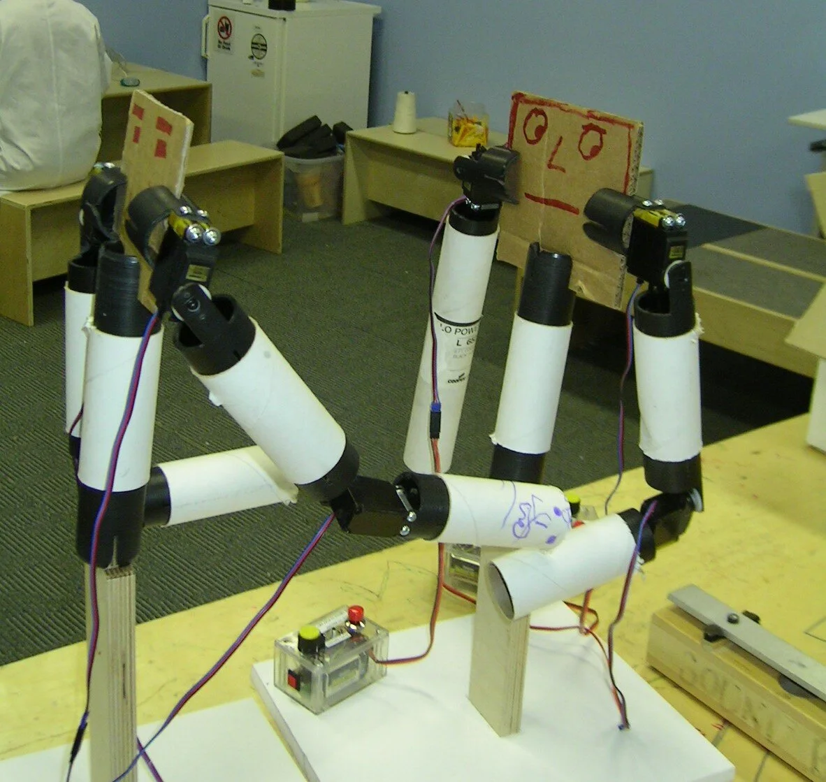  Robotics joints prototype tested with OSC visitors.   