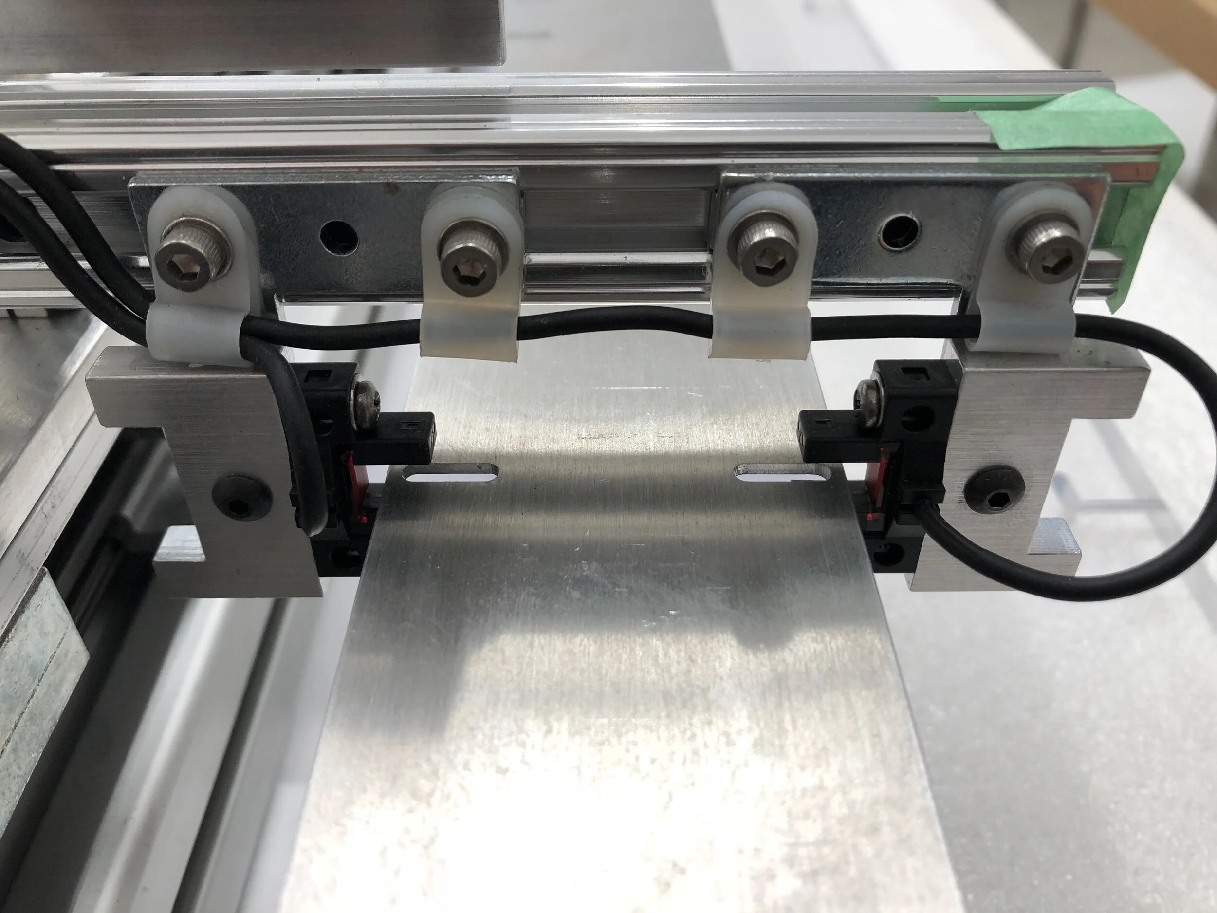  Detail, optical sensors and slots.   