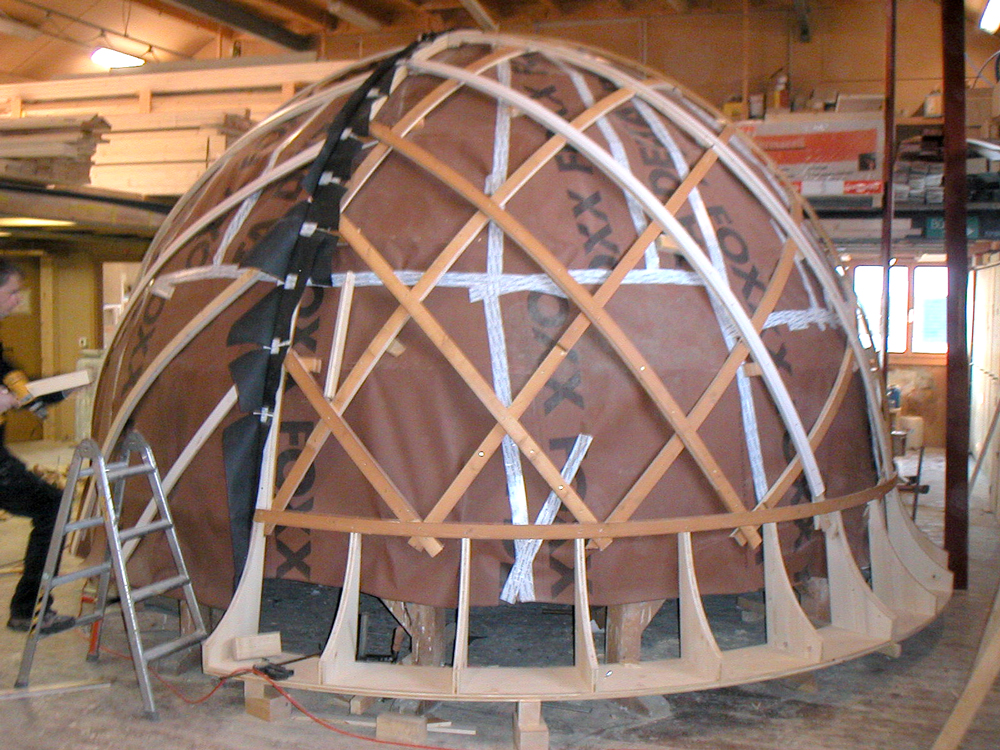 Unterkonstruktion für Holzschalung